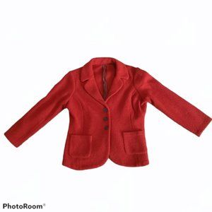 Worsted Wool 3 Button Blazer